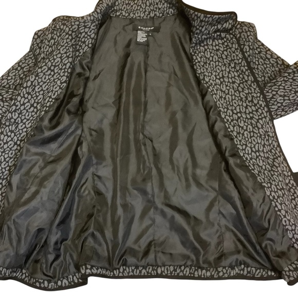 SANDRO SPORTSWEAR PATTERNED/ BUTTON-UP JACKET WITH TIE-UP BELT/ Size L - Picture 12 of 15